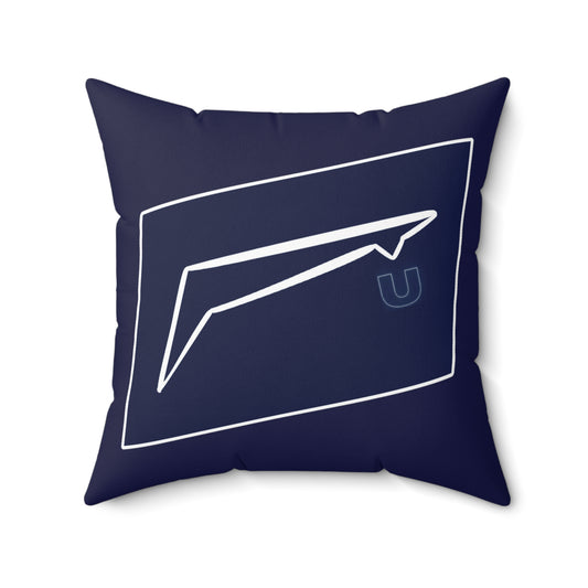 Dudda$ L.I.L "Navy" Spun Polyester Square Pillow