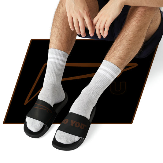 Dudda$ "Brownie" Black Slides (Mens)