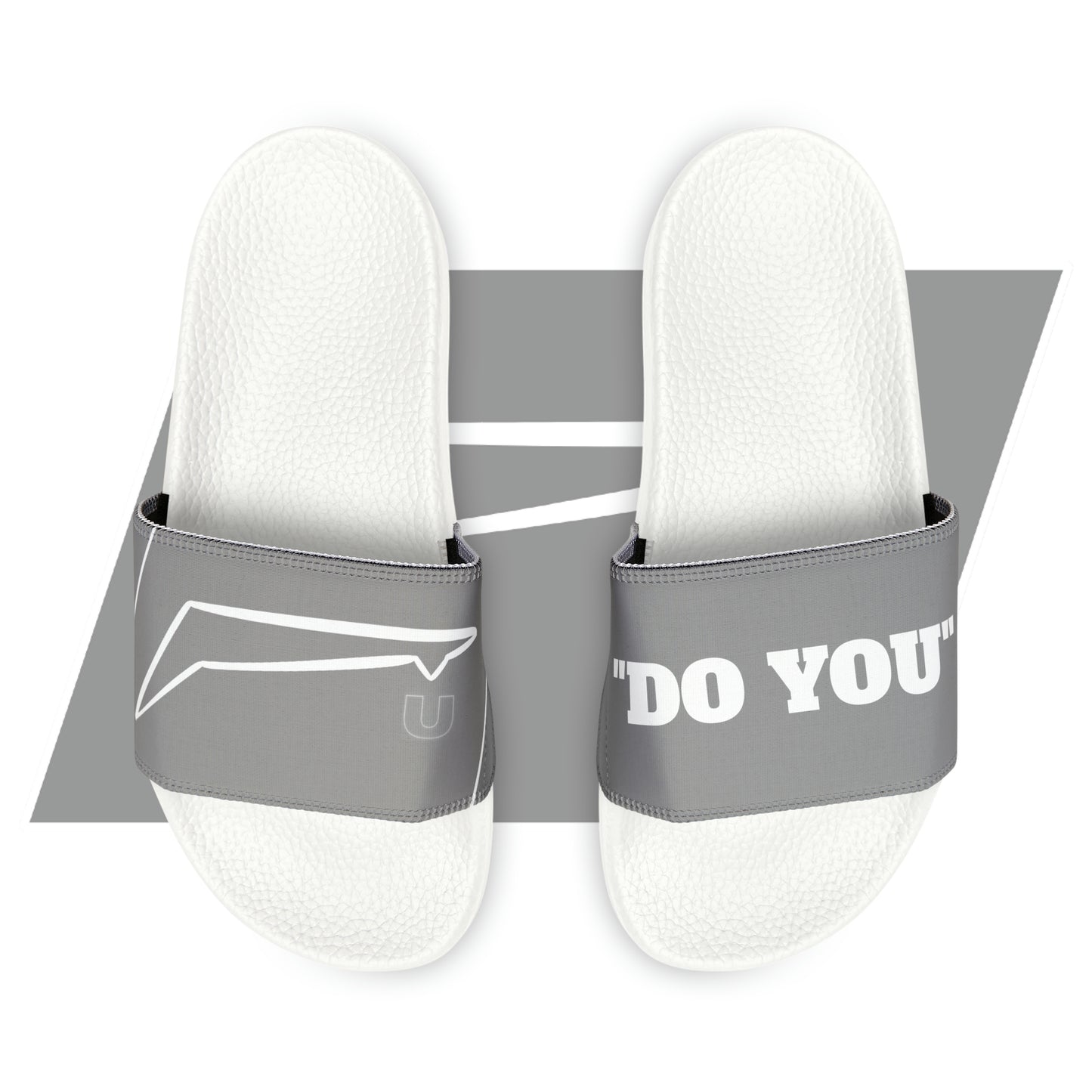 Dudda$ "Wolf Grey" Slides (Mens)