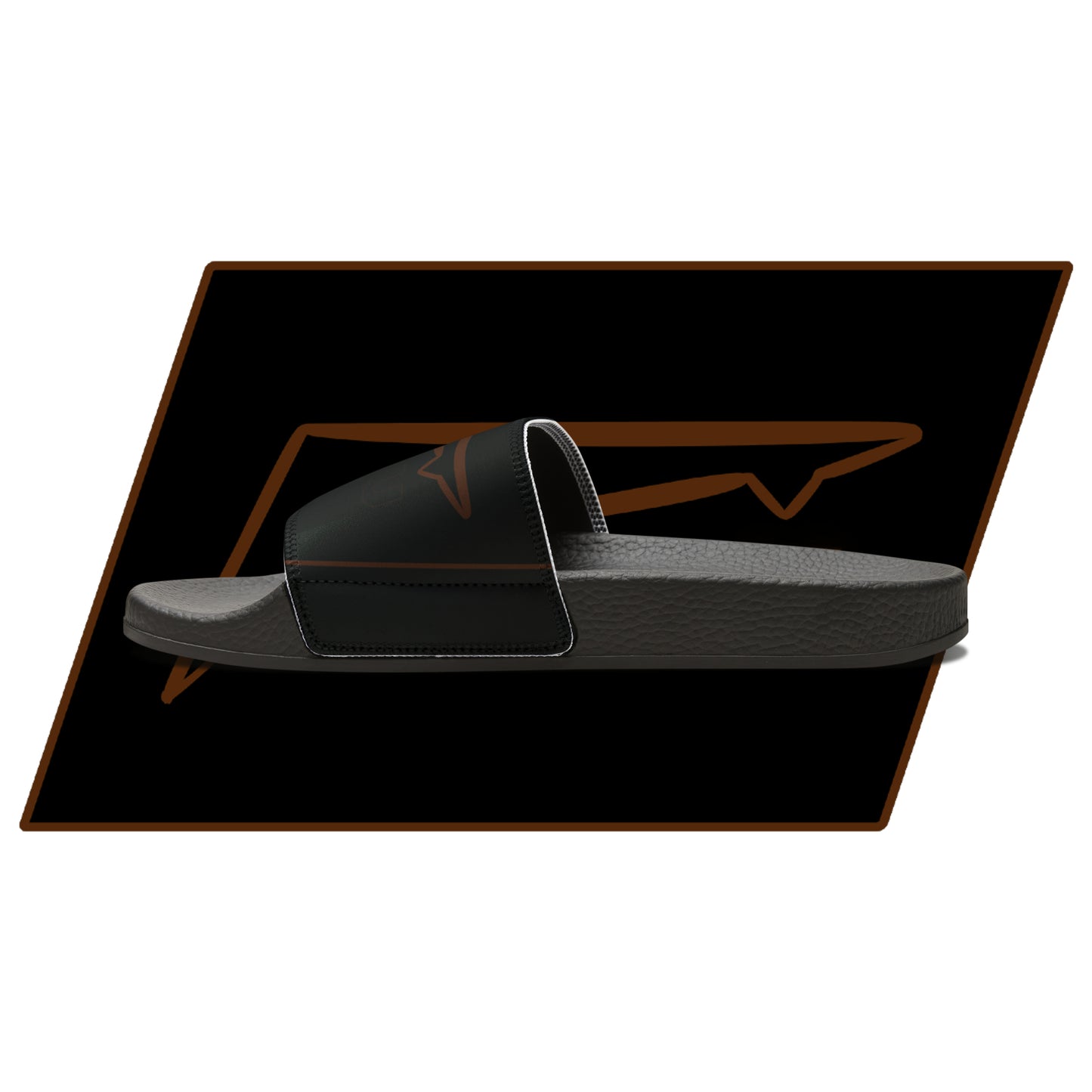 Dudda$ "Brownie" Black Slides (Mens)