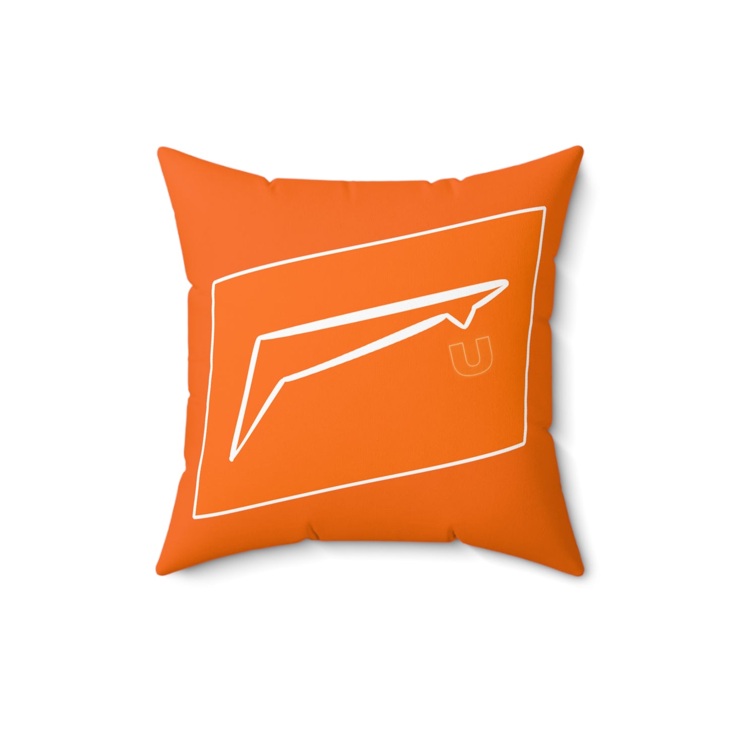 Dudda$ L.I.L "Summer Orange" Spun Polyester Square Pillow