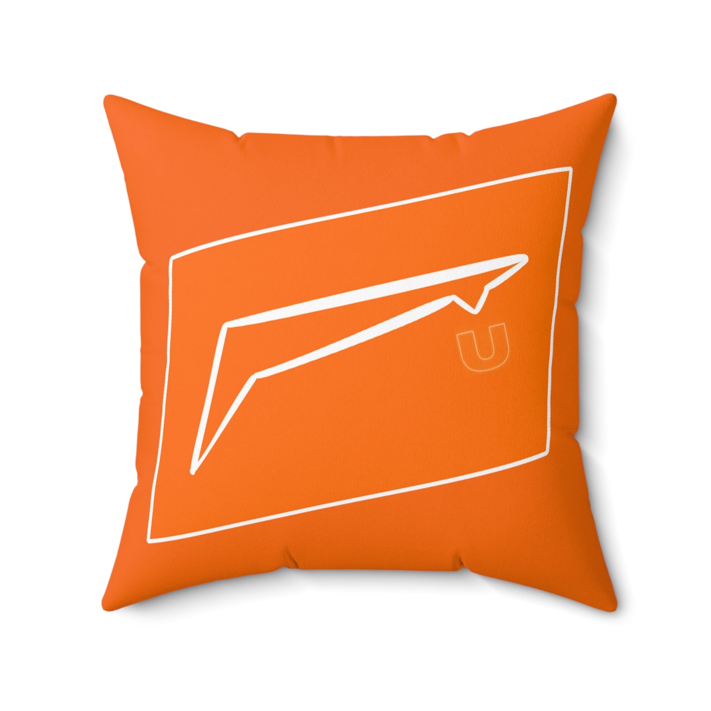 Dudda$ L.I.L "Summer Orange" Spun Polyester Square Pillow