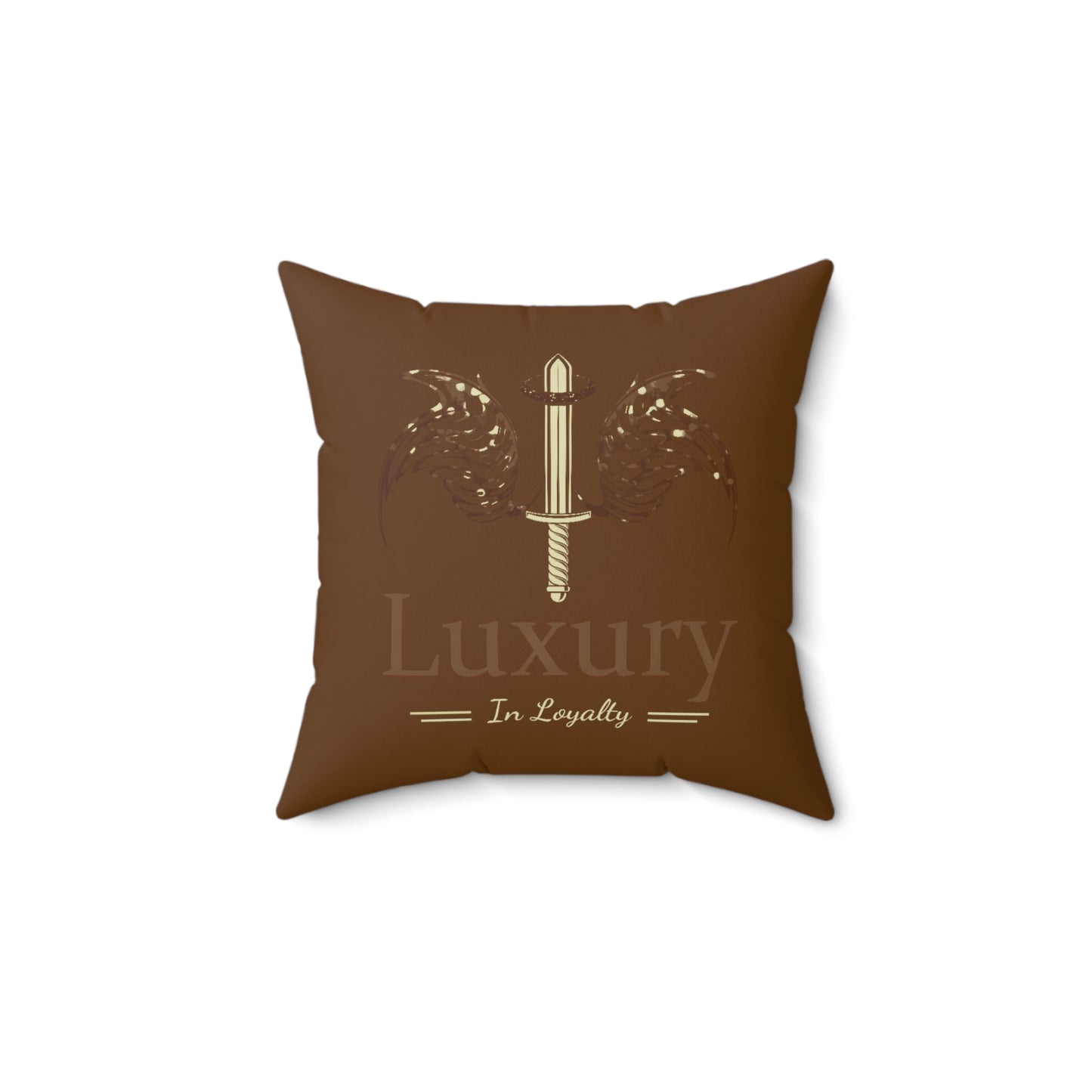 Dudda$ L.I.L "Brownie" Spun Polyester Square Pillow