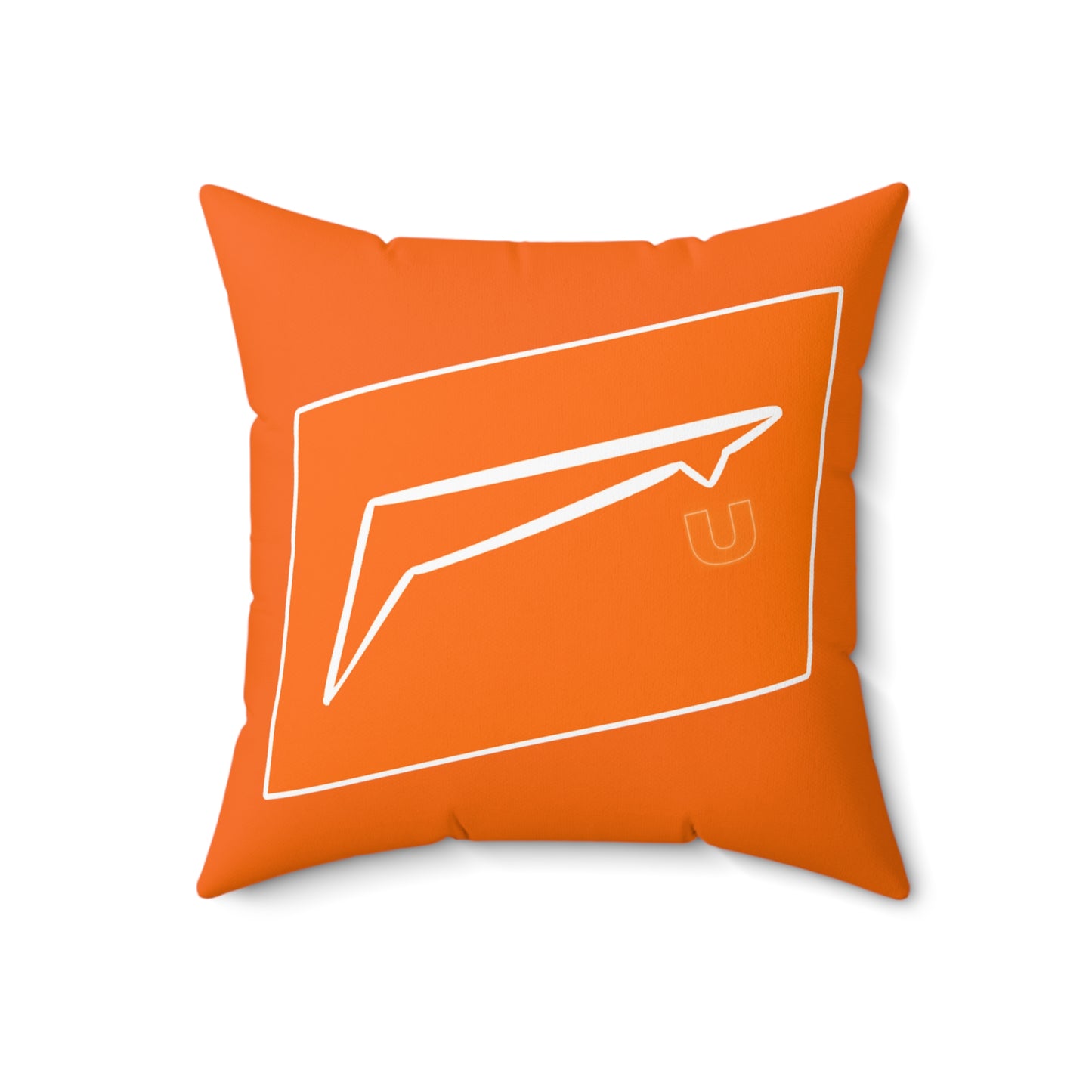 Dudda$ L.I.L "Summer Orange" Spun Polyester Square Pillow