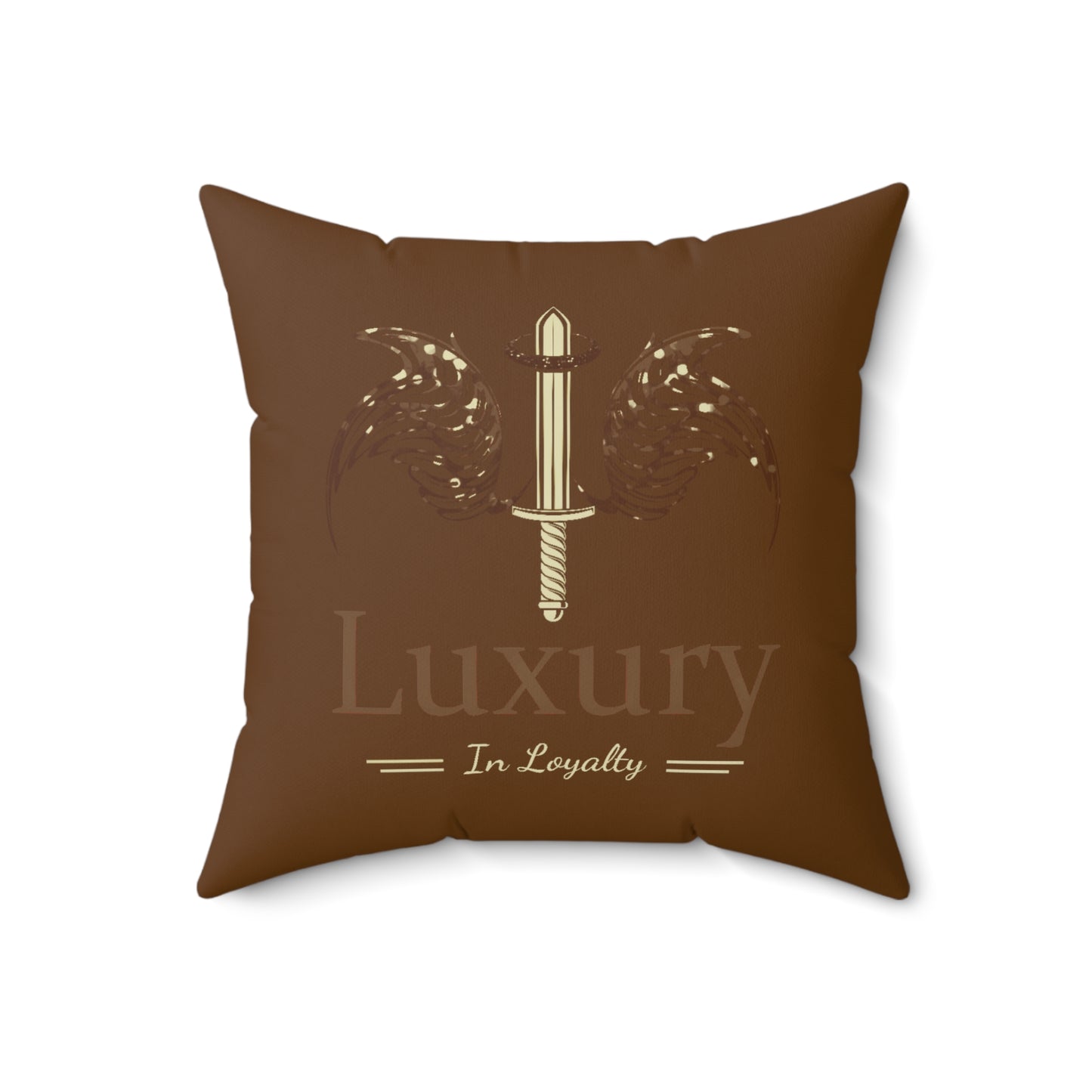 Dudda$ L.I.L "Brownie" Spun Polyester Square Pillow