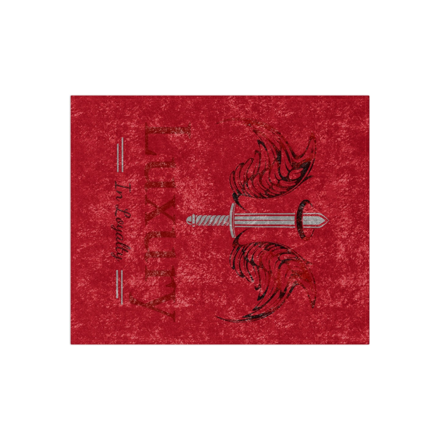 Dudda$ L.I.L "Cardinal" Crushed Velvet Blanket