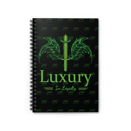 Dudda$ L.I.L "Lime Elite-Black" Spiral Notebook - Ruled Line