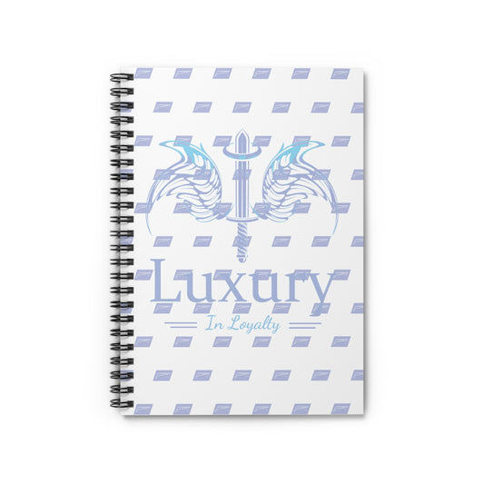 Dudda$ L.I.L "Violet-White" Spiral Notebook - Ruled Line