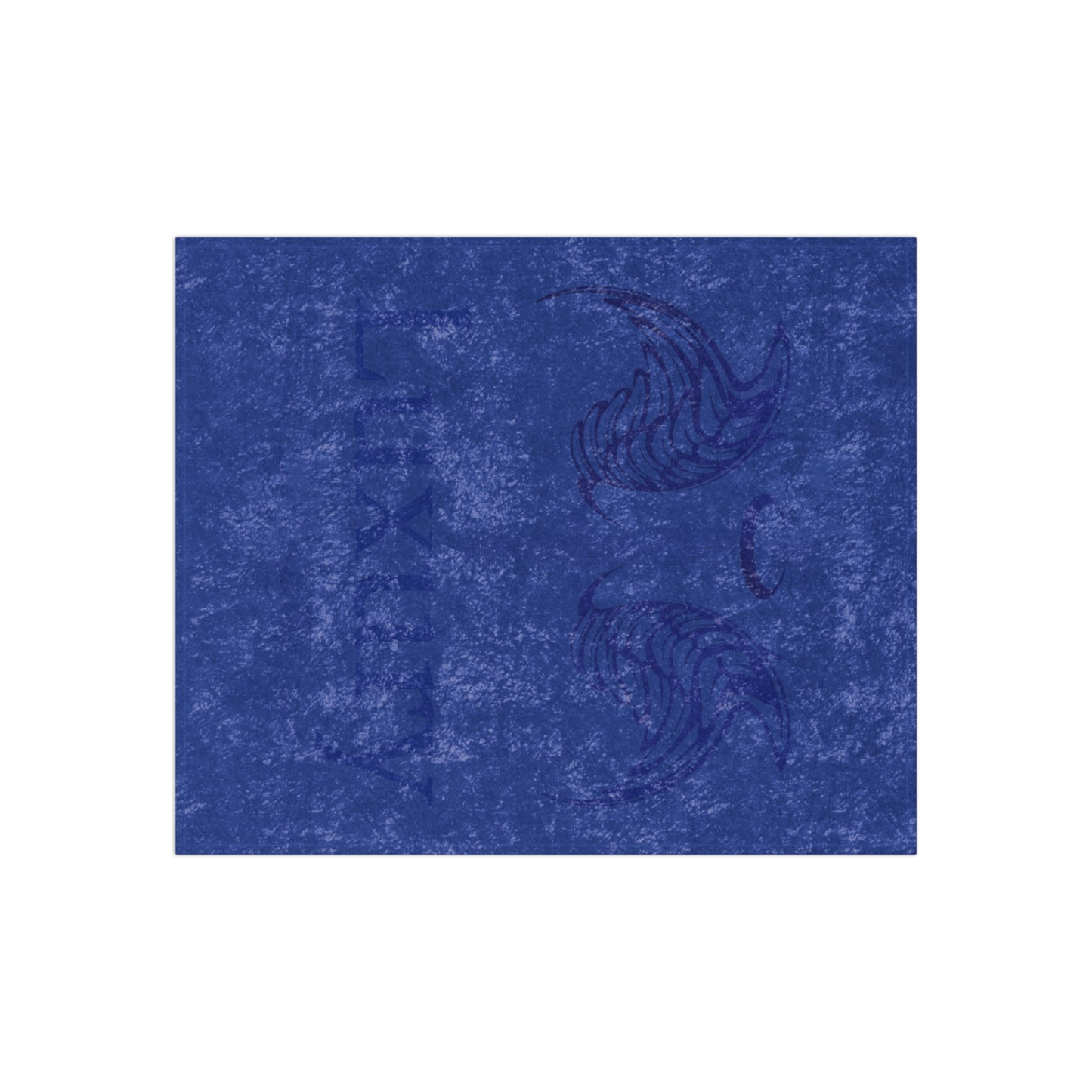 Dudda$ L.I.L "Big Blue" Crushed Velvet Blanket