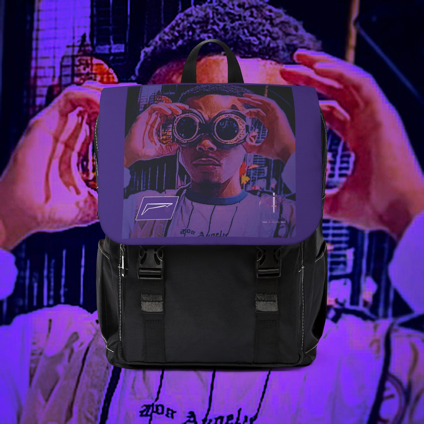 Dudda$ "Purple Pilot" Bookbag