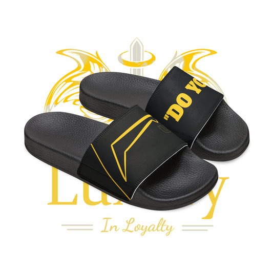 Dudda$ "Lemonade" Black Slides (Mens)