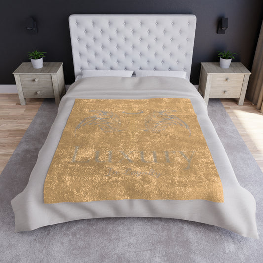 Dudda$ L.I.L "Beach Brown" Crushed Velvet Blanket