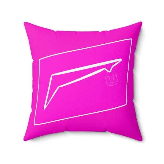 Dudda$ L.I.L "Pink Heat" Spun Polyester Square Pillow