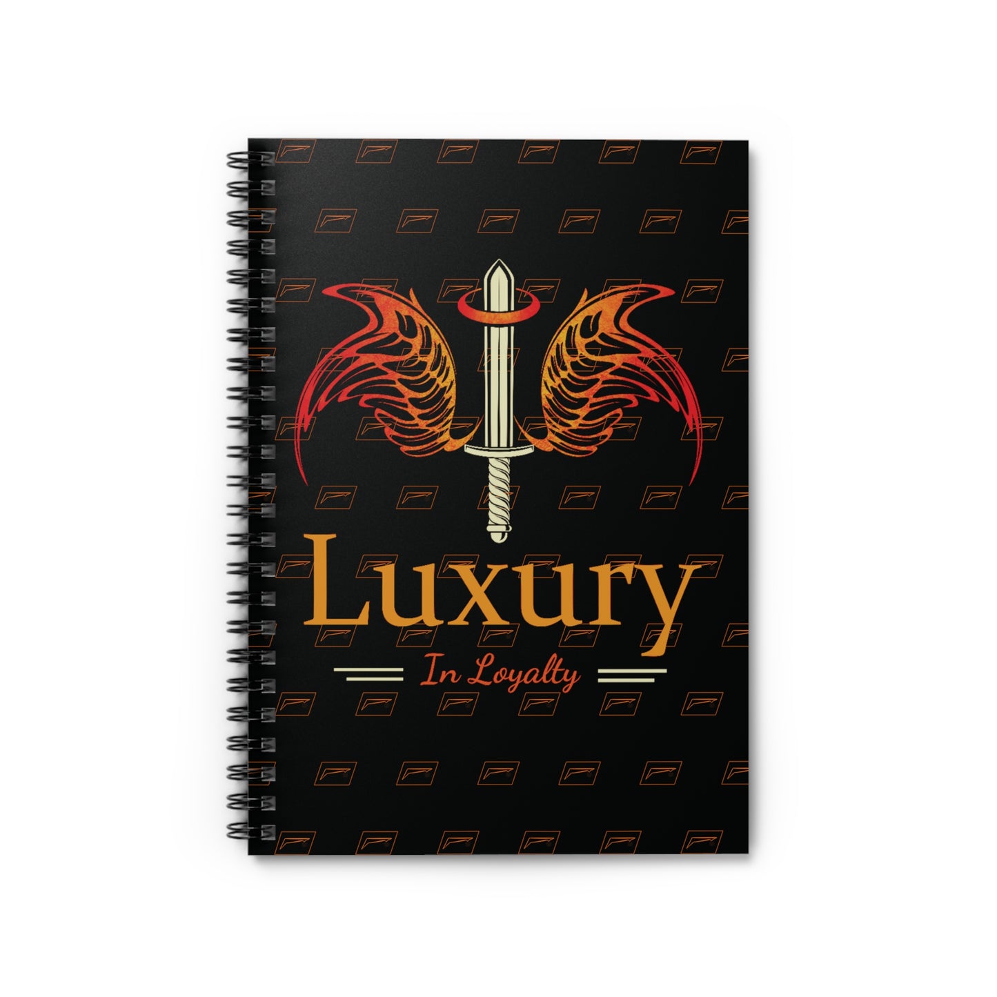 Dudda$ L.I.L "Florida Orange-Black" Spiral Notebook - Ruled Line