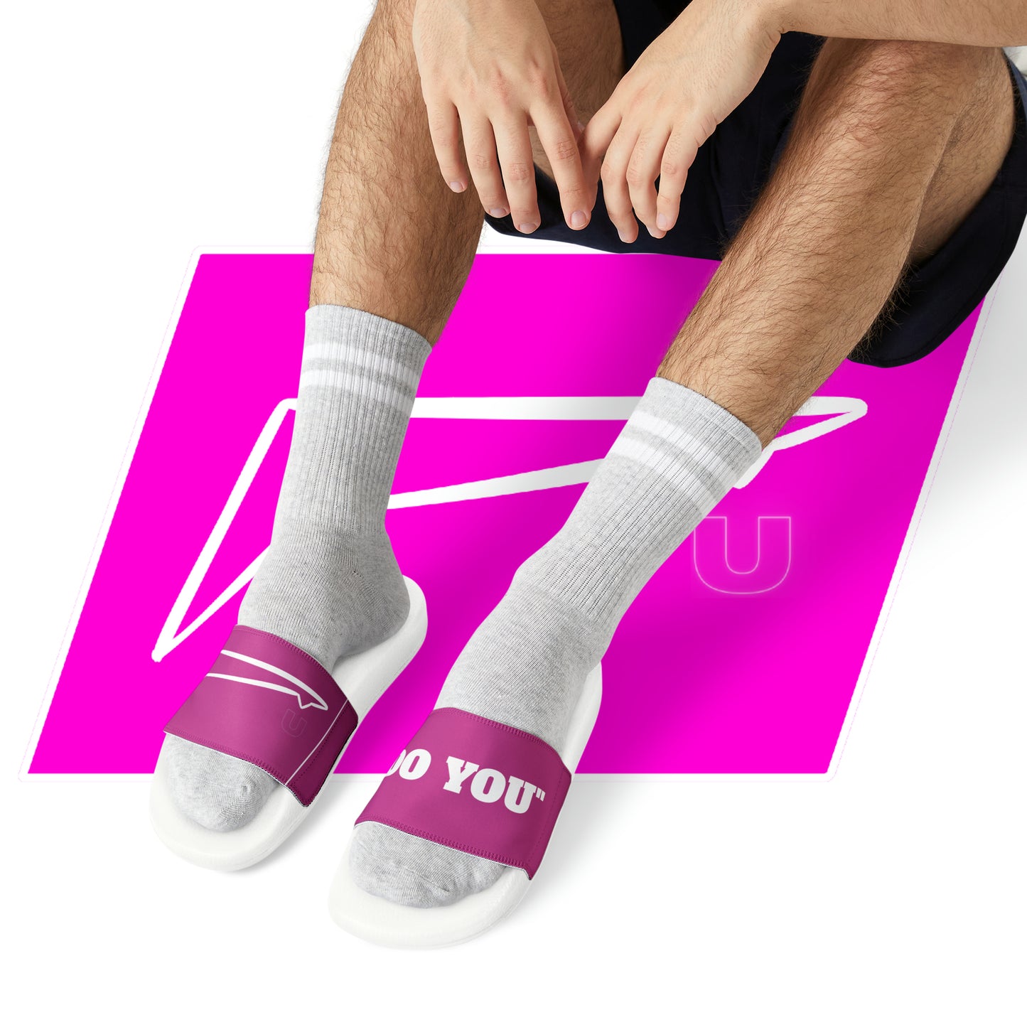 Dudda$ "Pink Heat" Slides (Mens)