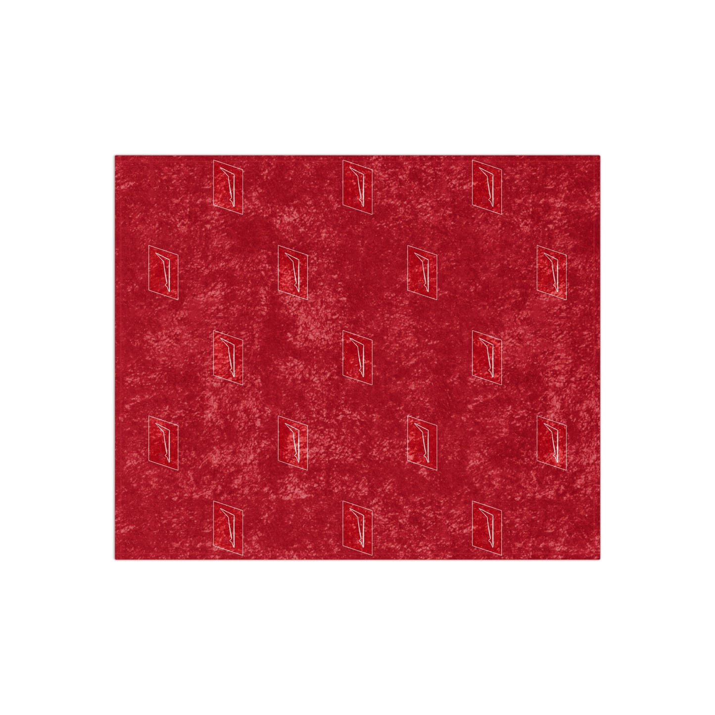 Dudda$ "Cardinal" Crushed Velvet Blanket