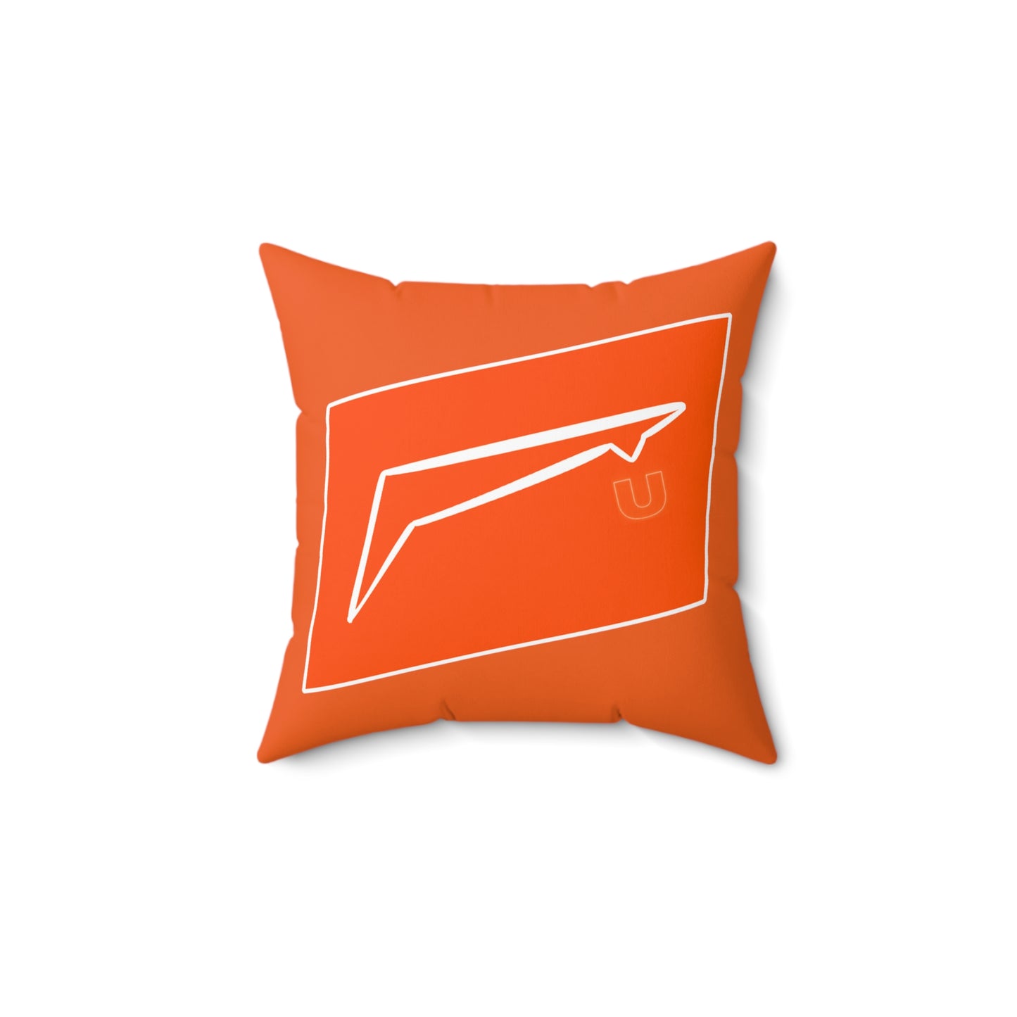 Dudda$ L.I.L "Florida Orange" Spun Polyester Square Pillow