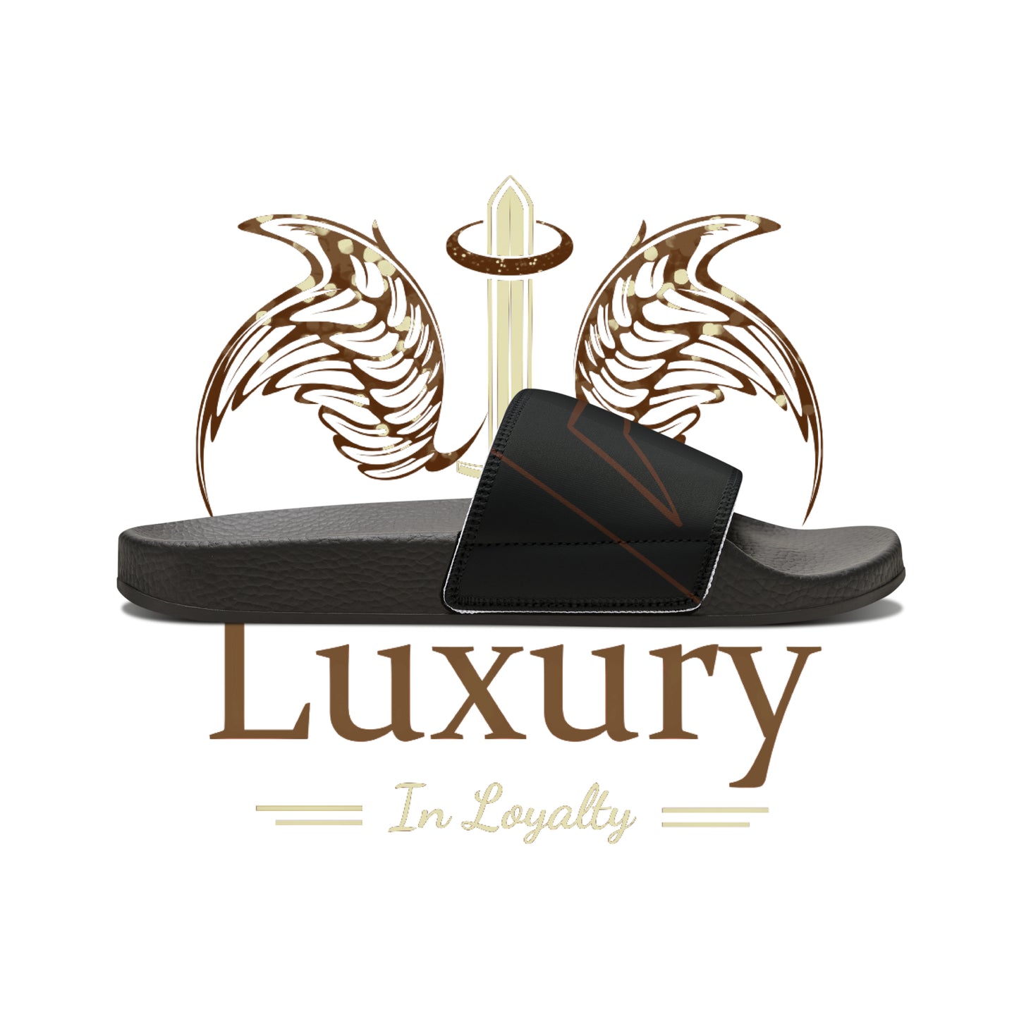 Dudda$ "Brownie" Black Slides (Mens)