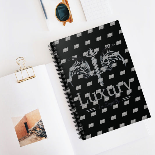 Dudda$ L.I.L "Wolf Grey" Spiral Notebook - Ruled Line