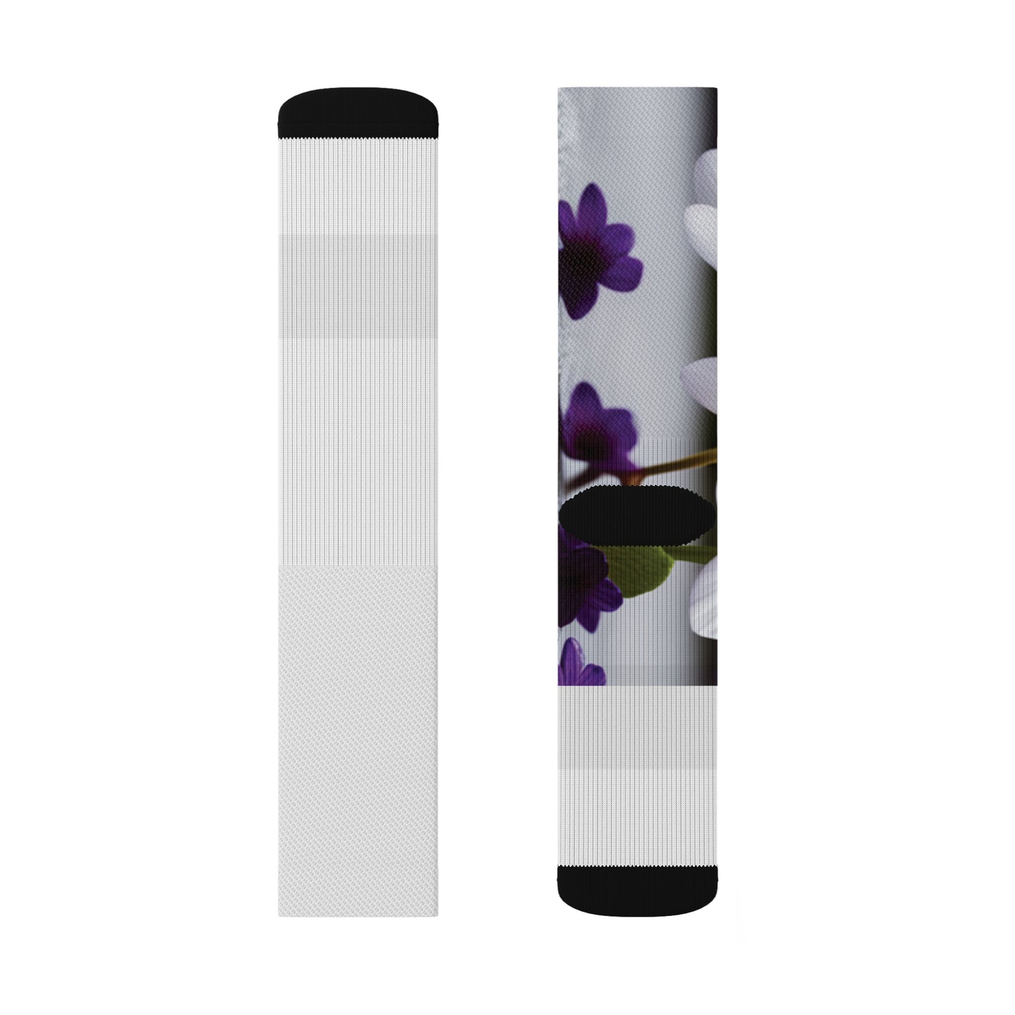 Dudda$ "Violet" White Do You Socks